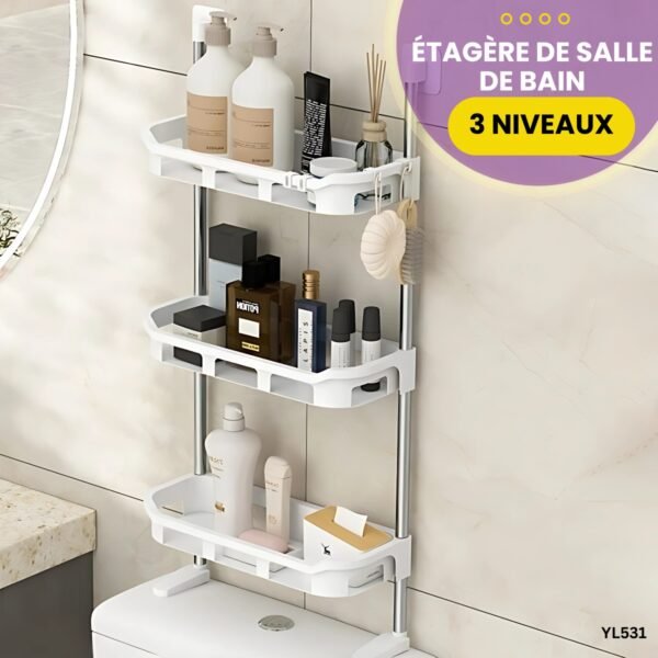 Étagère de salle de bain à 3 niveaux YL531