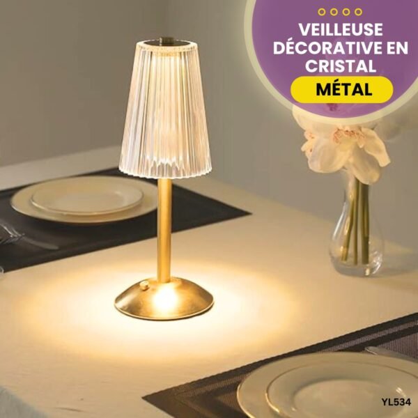 Veilleuse décorative en cristal YL534