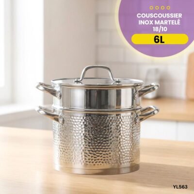 Couscoussier 6L Inox Martelé YL563