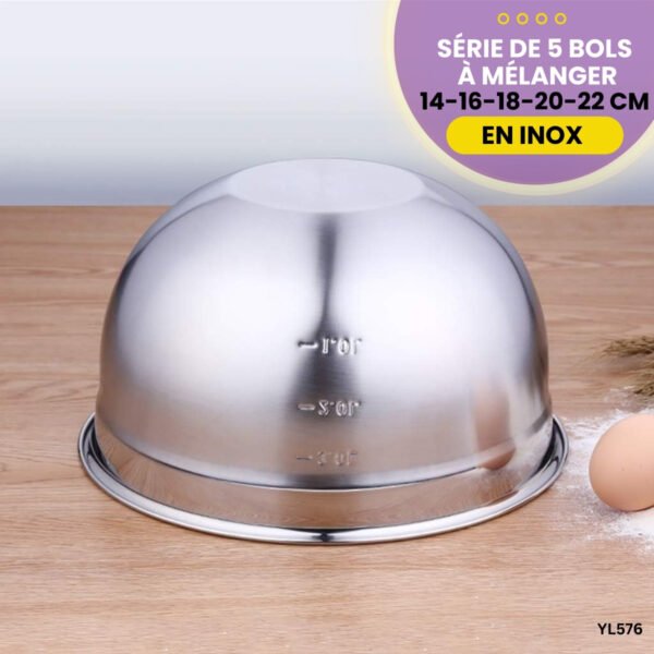 série de 5 bols En Inox YL576 – Image 4