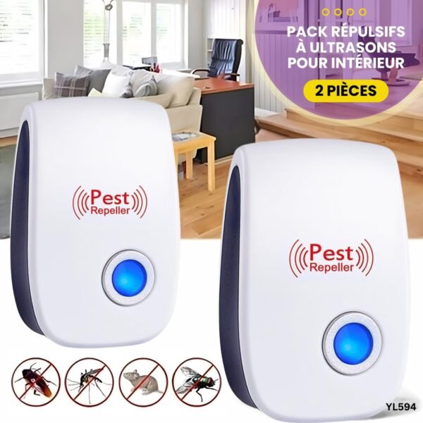 Pack Répulsifs à ultrasons pour intérieur YL594