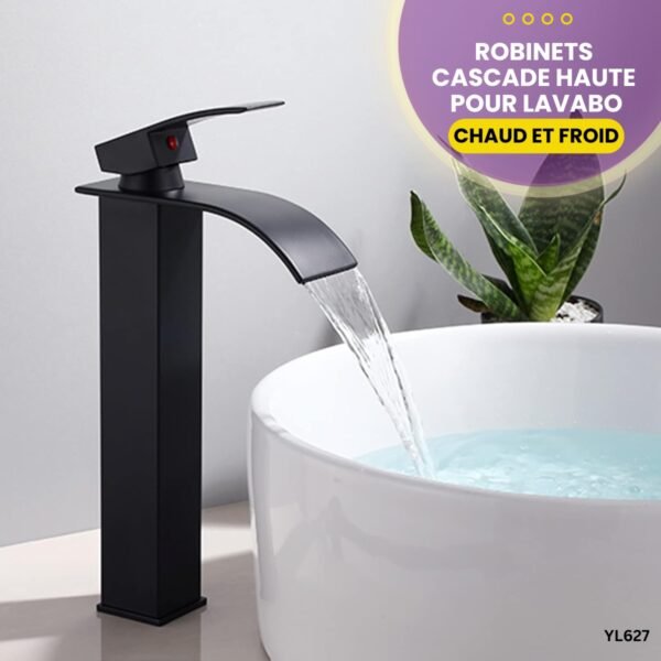 Robinet de lavabo à cascade haute YL627 – Image 3