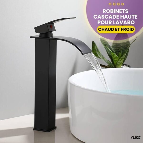 Robinet de lavabo à cascade haute YL627