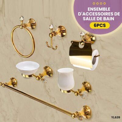 Ensemble d'accessoires de salle de bain 6PCS YL639