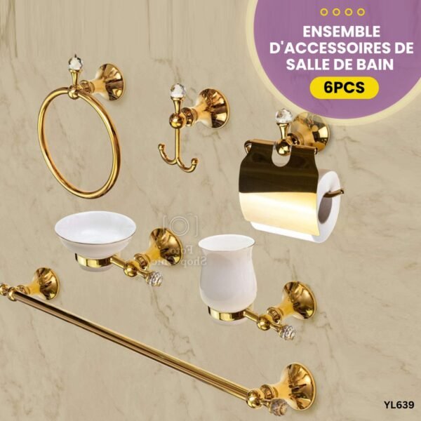 Ensemble d'accessoires de salle de bain 6PCS YL639