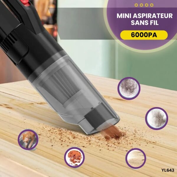 Aspirateur à main sans fil YL643 – Image 5