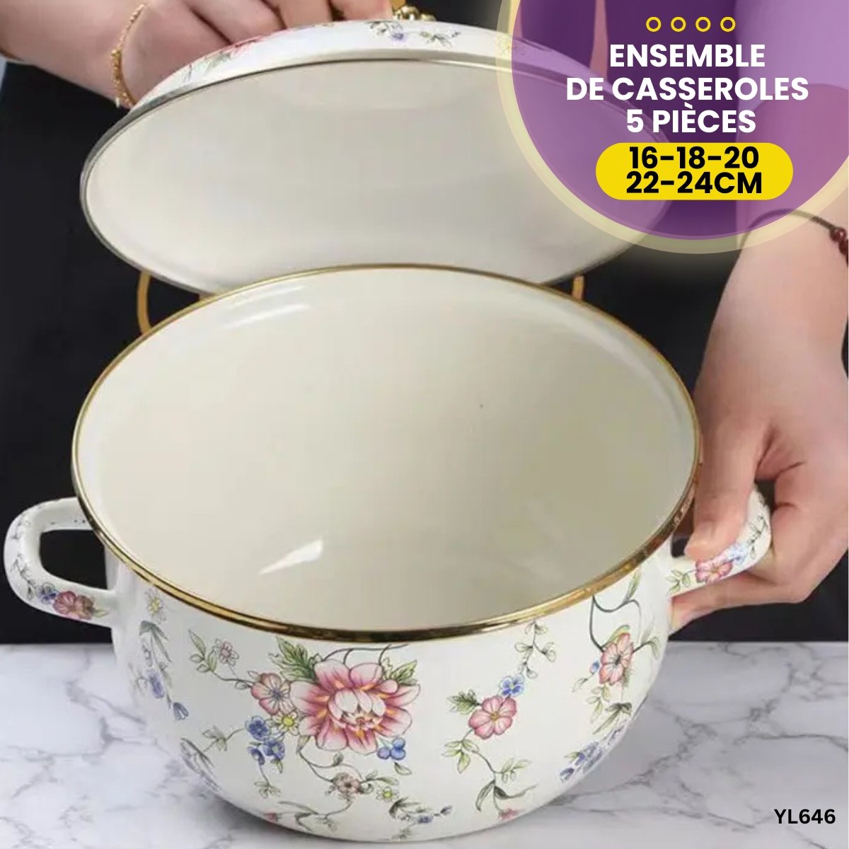 Casserole En Verre Transparent 1,3 L - Borosilicate - Pour Cuisinière, Four, Micro-ondes - Avec Couvercle Et Tampon Silicone