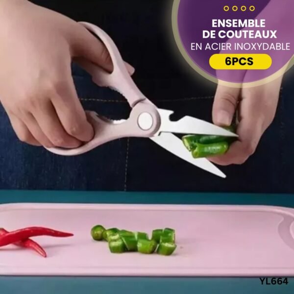 Ensemble de couteaux de cuisine YL664 – Image 4