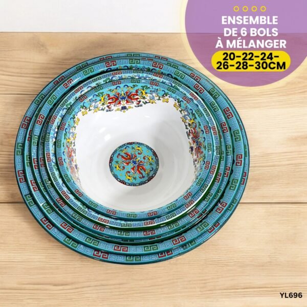 Ensemble de 6 Bols à Mélanger YL696 – Image 7