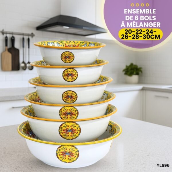 Ensemble de 6 Bols à Mélanger YL696 – Image 9