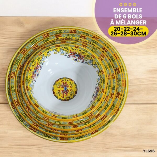Ensemble de 6 Bols à Mélanger YL696 – Image 4