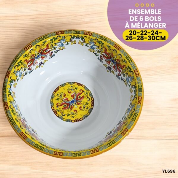 Ensemble de 6 Bols à Mélanger YL696 – Image 3