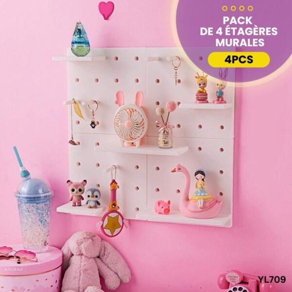 Pack de 4 étagères murales YL709 – Image 5