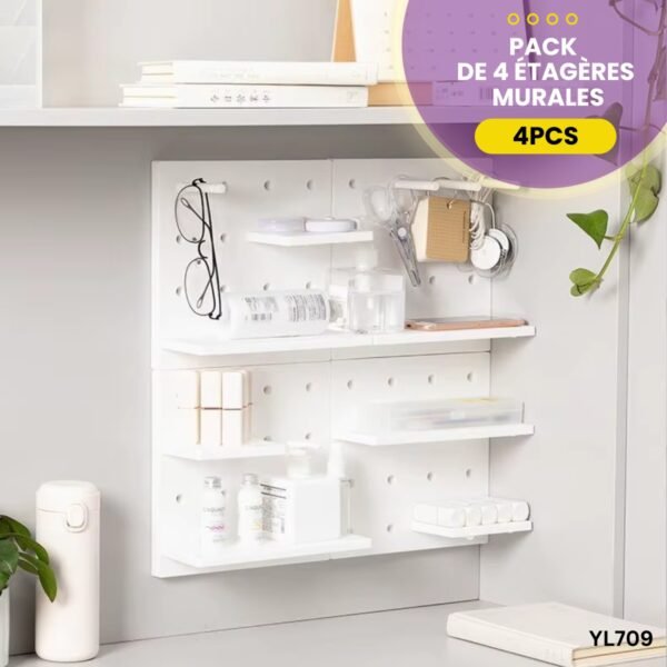 Pack de 4 étagères murales YL709 – Image 3