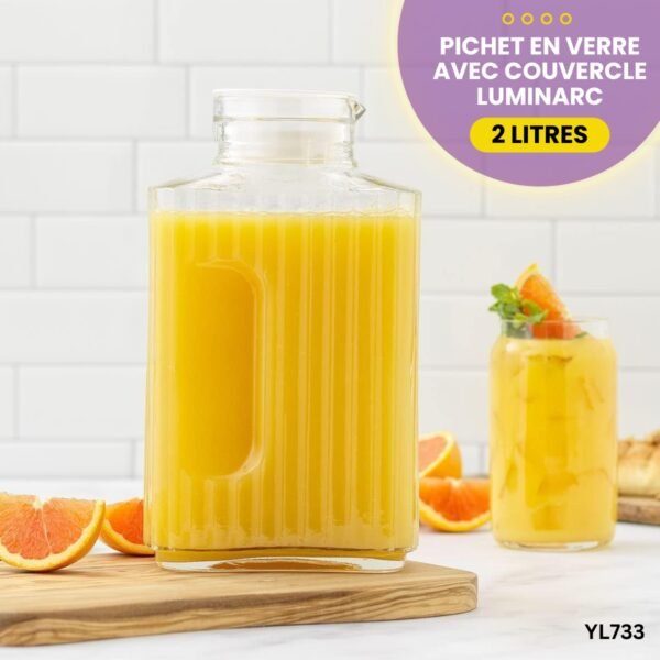 Pichet en verre avec couvercle LUMINARC YL733 – Image 2