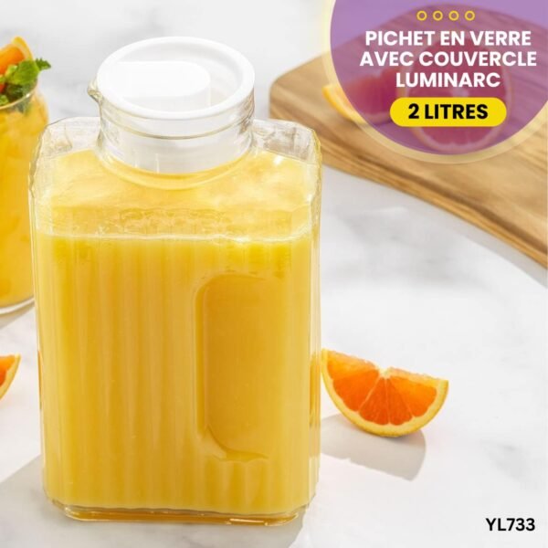 Pichet en verre avec couvercle LUMINARC YL733 – Image 4
