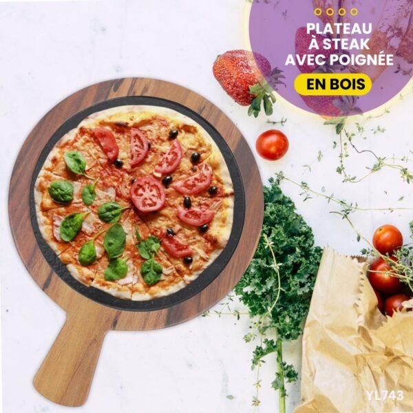 Plateau à Steak avec poignée YL743 – Image 2