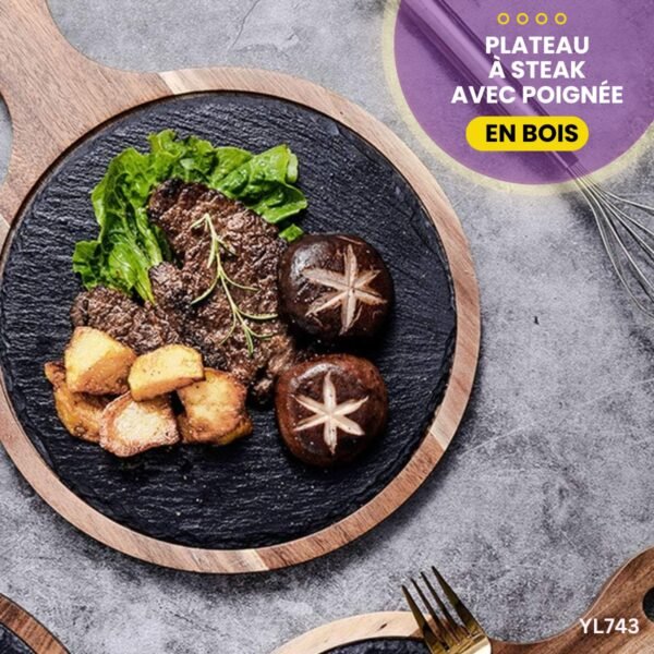 Plateau à Steak avec poignée YL743 – Image 3