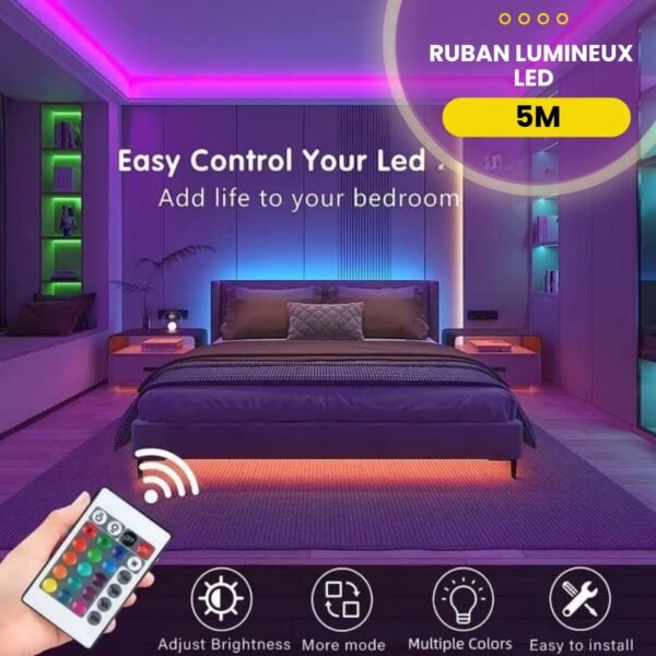 Ruban lumineux LED 5M YL748 – Image 3