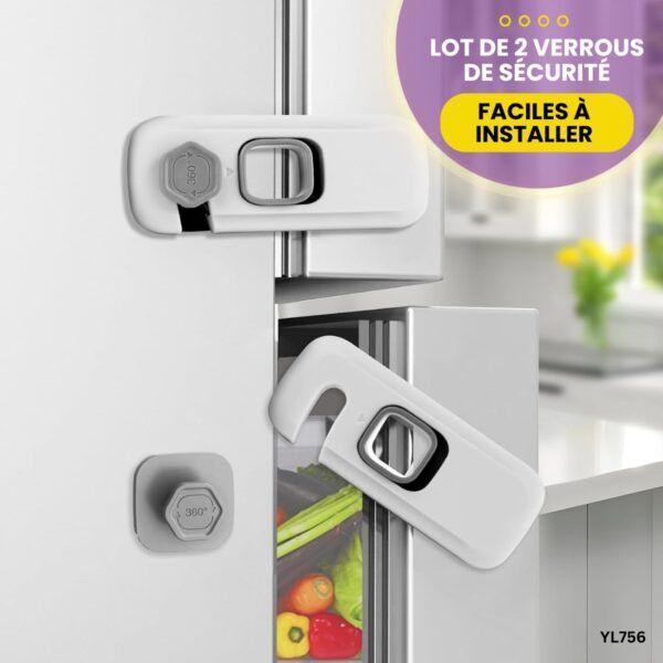 Lot de 2 verrous de sécurité YL756