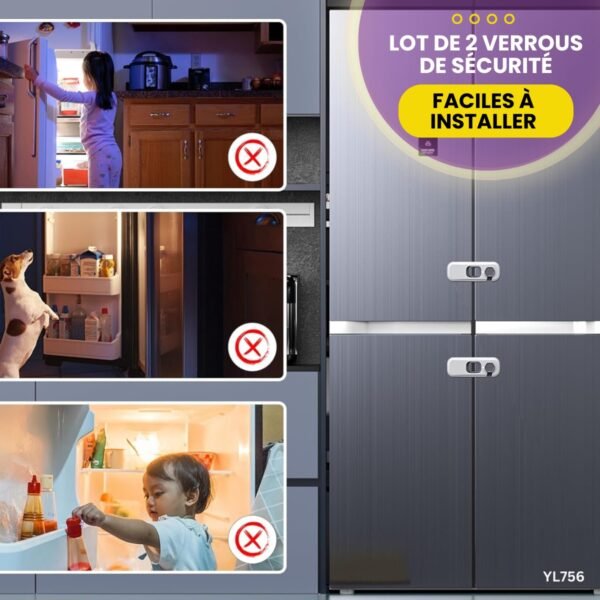 Lot de 2 verrous de sécurité YL756 – Image 3