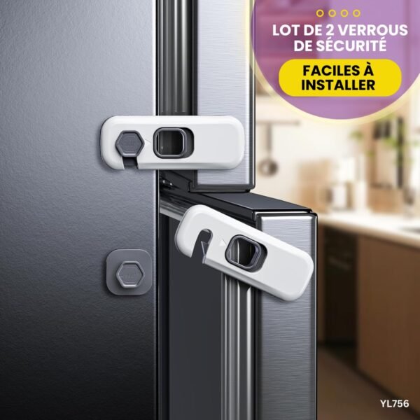Lot de 2 verrous de sécurité YL756 – Image 5