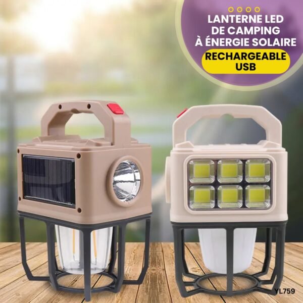 Lanterne de camping à énergie solaire YL759 – Image 5