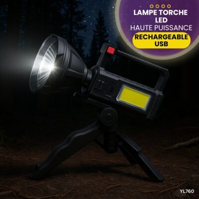 Lampe torche LED multifonctionnelle YL760
