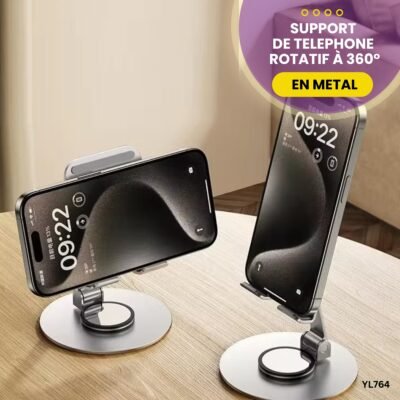 SUPPORT DE TELEPHONE ROTATIF à 360° YL764