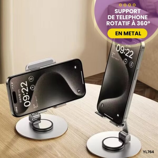 SUPPORT DE TELEPHONE ROTATIF à 360° YL764