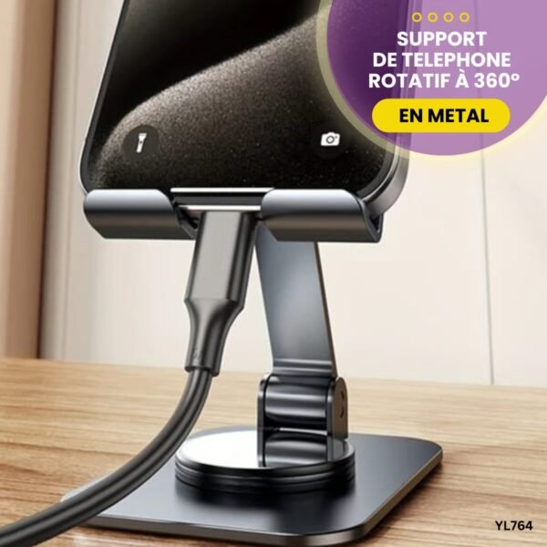 SUPPORT DE TELEPHONE ROTATIF à 360° YL764 – Image 4