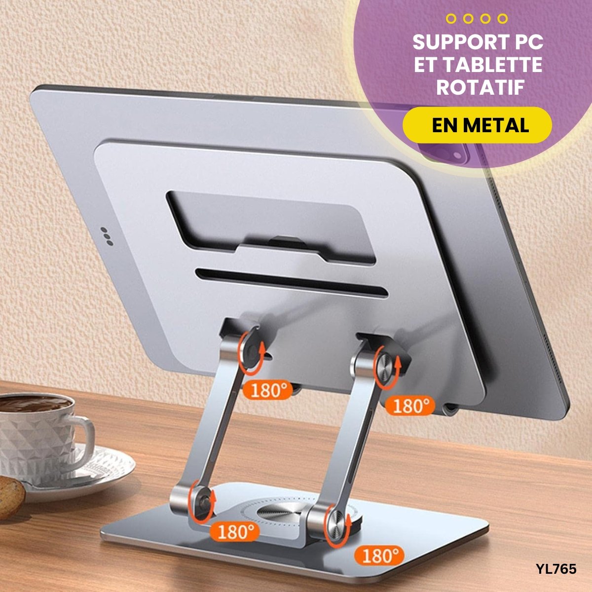 Support pc et tablette rotatif YL765 – Image 4