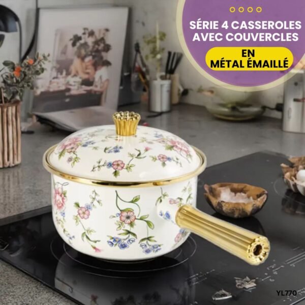 Série 4Casseroles avec couvercles YL770 – Image 3
