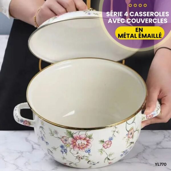 Série 4Casseroles avec couvercles YL770 – Image 4