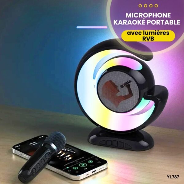 Microphone karaoké portable RVB YL787 – Image 4