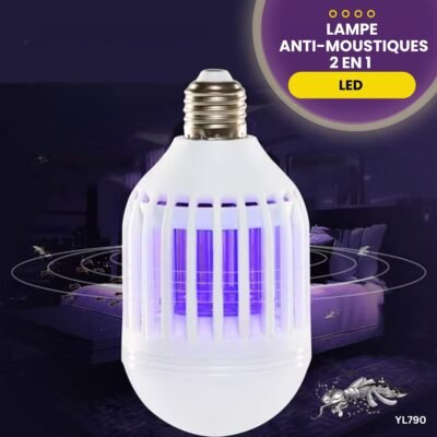 Lampe anti-moustiques 2 en 1 à LED YL790