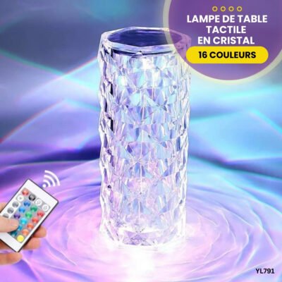 Lampe de table  tactile en cristal YL791