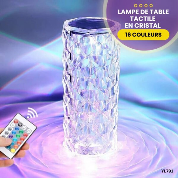 Lampe de table  tactile en cristal YL791