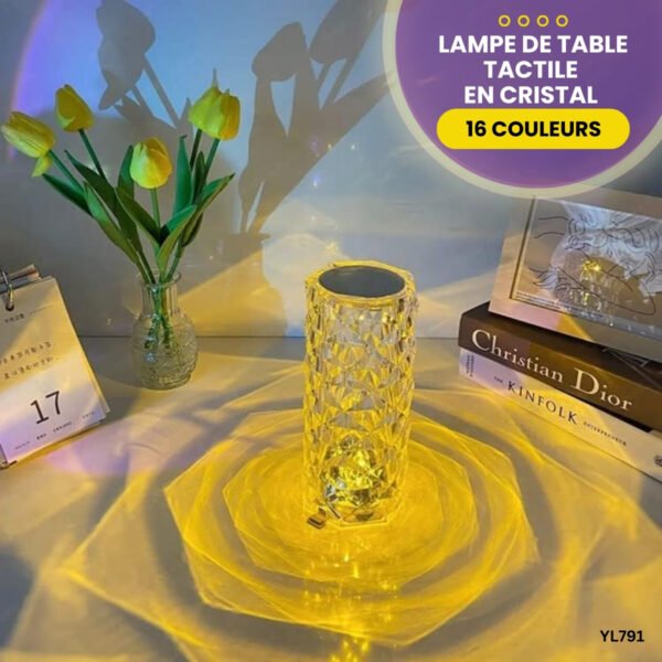 Lampe de table  tactile en cristal YL791 – Image 3