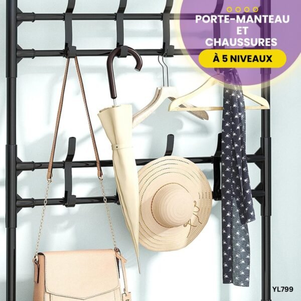 Porte-Manteau Chaussures 5 Niveaux YL799 – Image 4