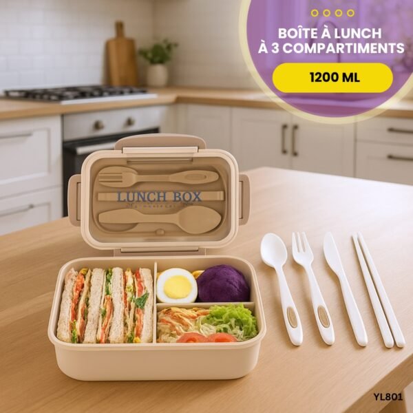 Boîte à lunch à 3 compartiments YL801 – Image 6