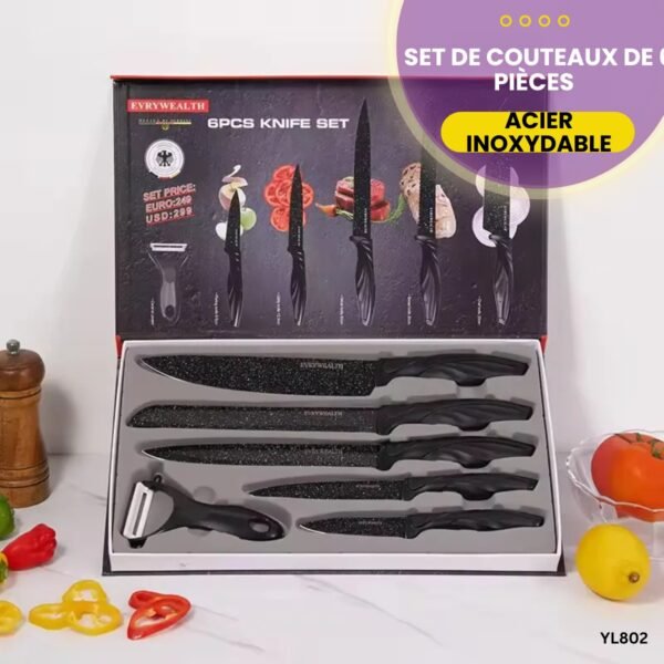 Set de couteaux de 6 pièces YL802 – Image 4