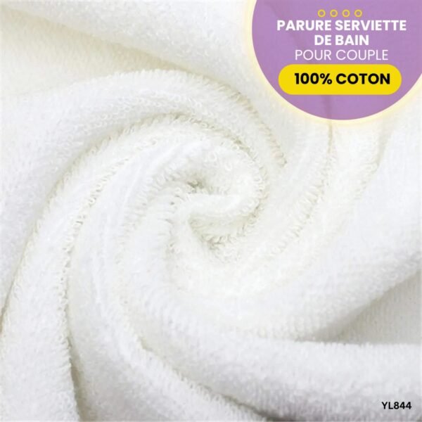 Parure serviette de bain 100% coton YL867 – Image 7