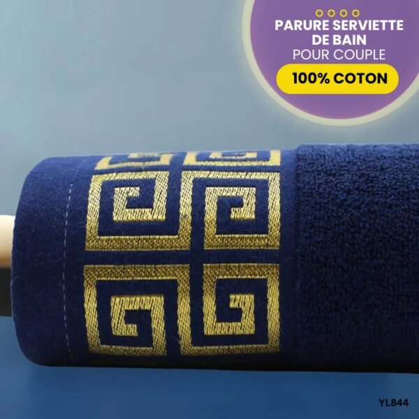 Parure serviette de bain 100% coton YL867 – Image 8