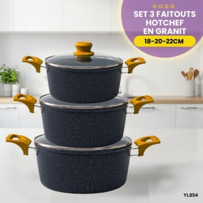 Set 3 faitouts HotChef YL854