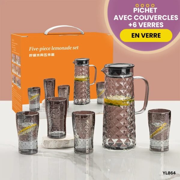 Ensemble Carafe et 6 Verres YL864 – Image 4