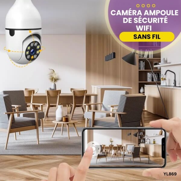 Caméra ampoule de sécurité YL869 – Image 3