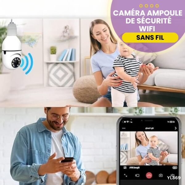 Caméra ampoule de sécurité YL869 – Image 5