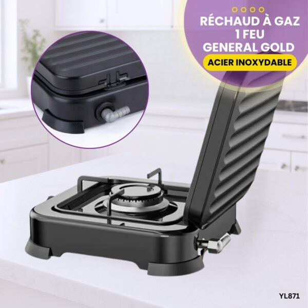 Réchaud À Gaz 1 Feu General Gold YL871 – Image 5