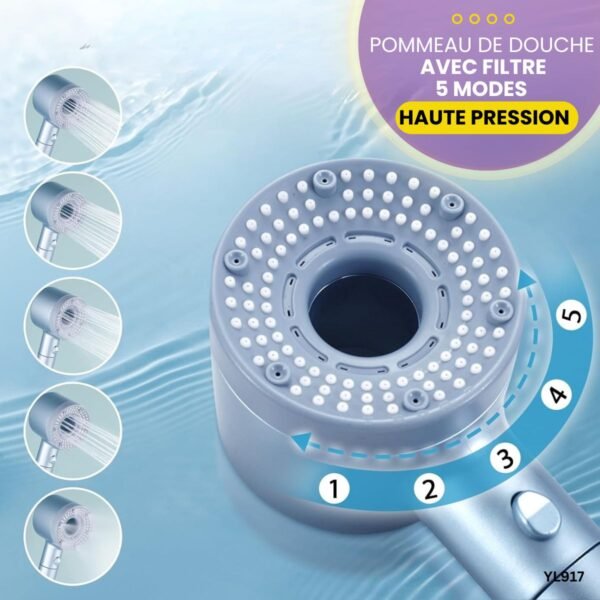 Pommeau de Douche avec Filtre YL917 – Image 2